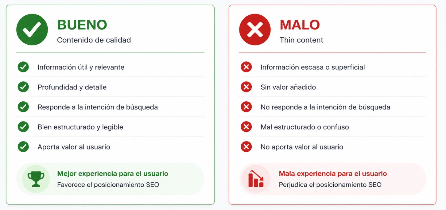 Qué es Thin Content y cómo identificarlo en tu estrategia digital