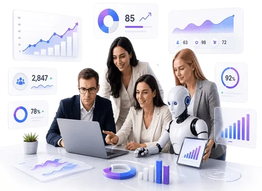 Estrategia de marketing digital con Search, publicidad, web, analítica y conversión